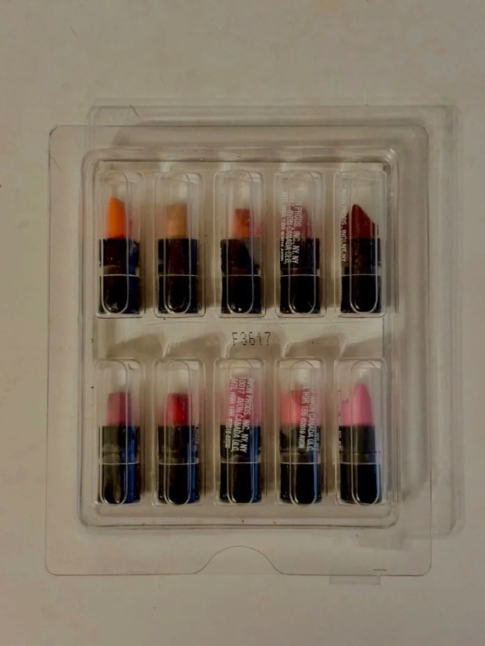 Avon True Color Mini Lipstick Sample Variety Pack 10 Assorted Colors New Sealed
